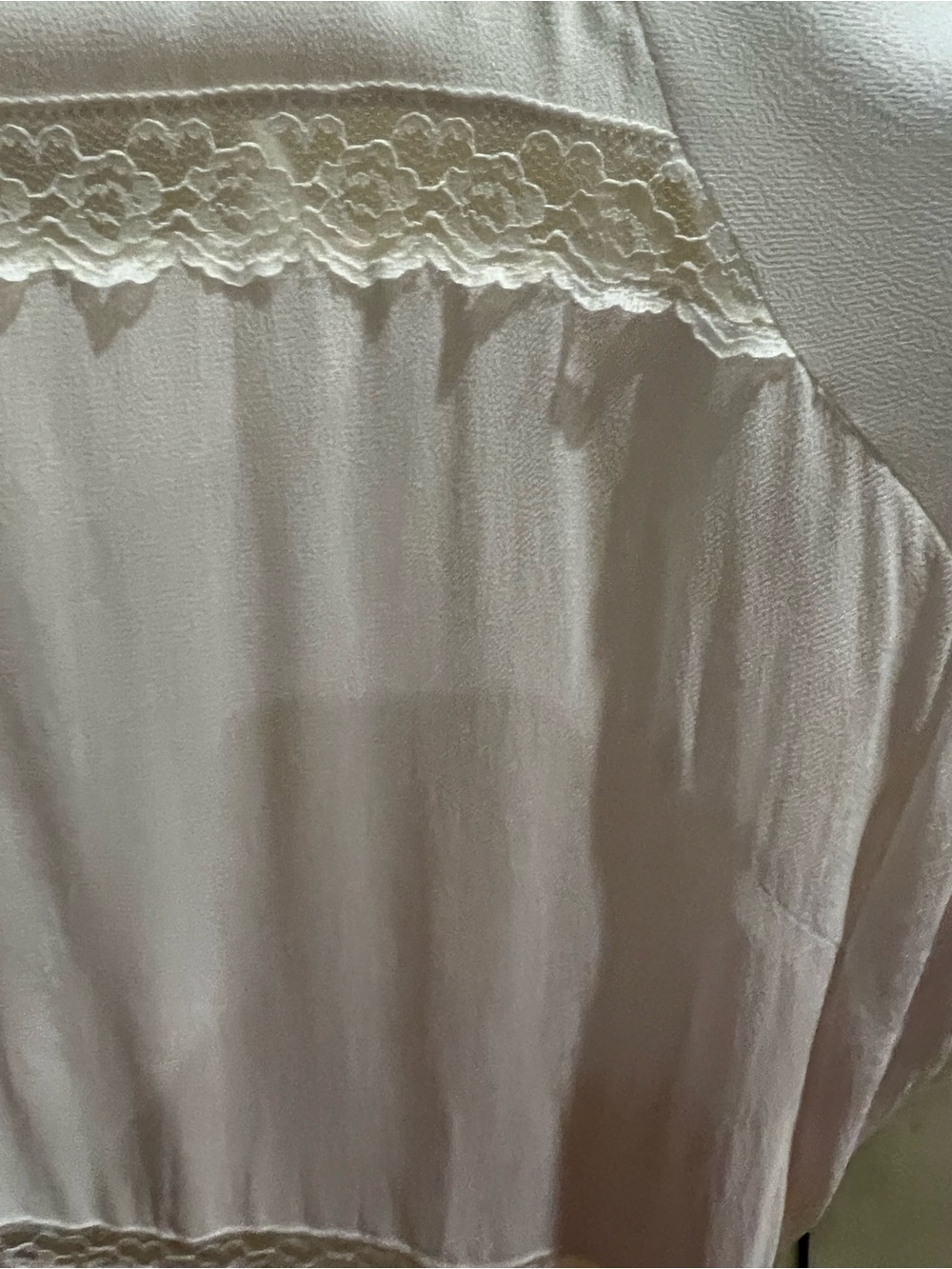 Reformation Cream Lace-Trim Button Front Dress - Picture 16 of 16